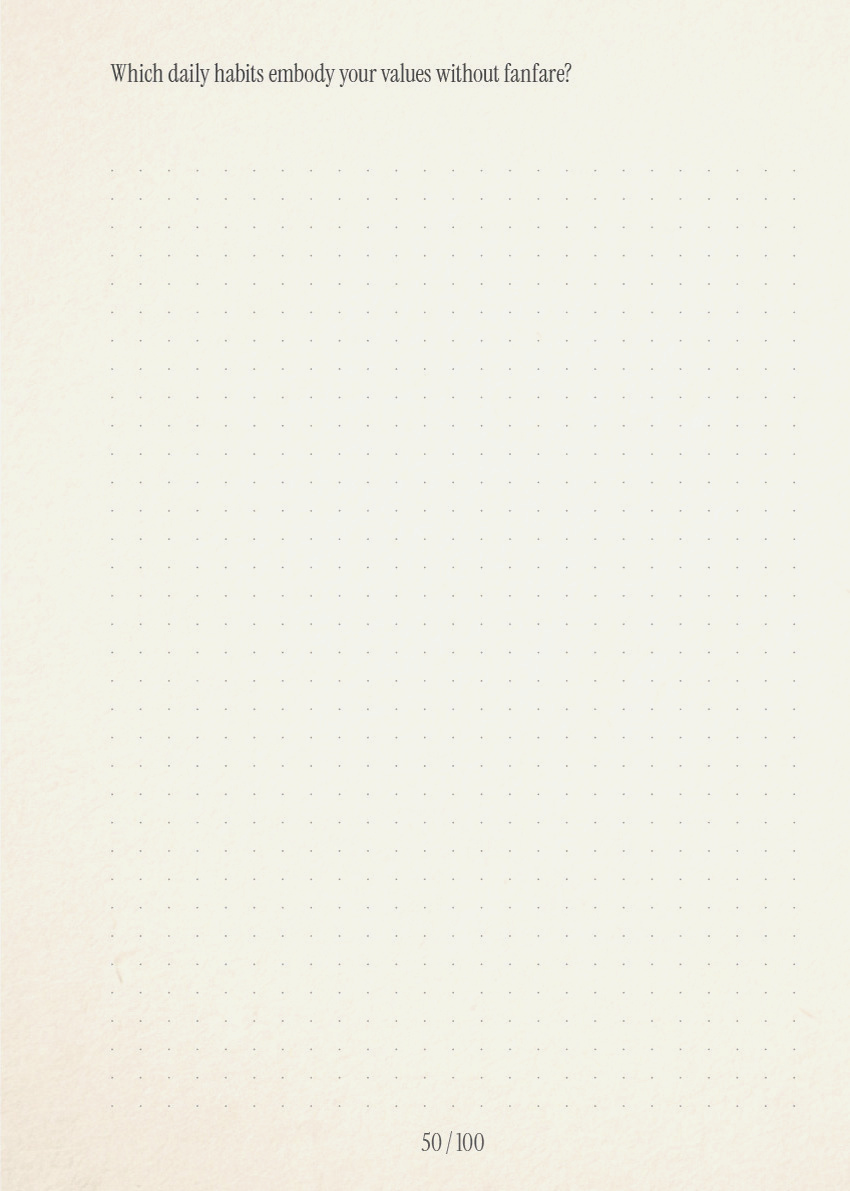 My Virtues — interior spread 4